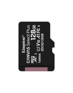 Карта памяти MicroSDXC 128GB SDCS2 128GBSP Canvas Select Plus 100R A1 C10 Single Pack w o ADP Kingston