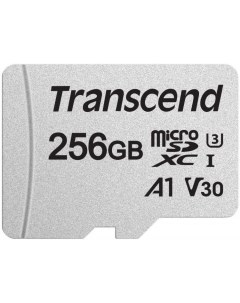 Карта памяти MicroSDXC 256GB TS256GUSD300S A High Performance UHS I U3 V30 A2 R W 100 85 MB s с адап Transcend