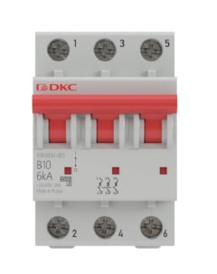 Автоматический выключатель модульный MD63 3C16 10 3P 16А C 10kA YON Dkc