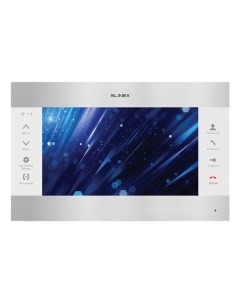 Видеодомофон SL 10M Silver White цветной TFT LCD 10 1 16 9 1024 600 подключение 2 х вызывных панелей Slinex