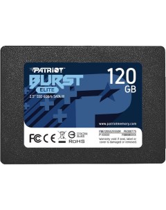 Накопитель SSD 2 5 PBE120GS25SSDR Burst Elite 120GB SATA 6Gb s 3D TLC 450 320MB s IOPS 40K 40K MTBF  Patriot memory