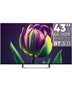 Телевизор TDTV43CS06U_BK Frameless UHD ready T2 S2 CI Dolby AAC Android 11 Smart 1 16Gb black BT 2 п Topdevice
