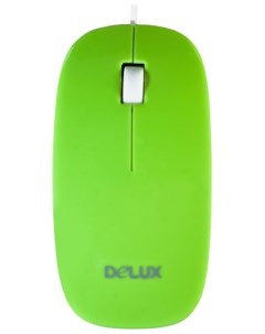 Мышь DLM 111 бело зеленая 1000dpi USB 2 кн скролл 6938820400974G Delux