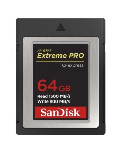 Карта памяти 64GB SDCFE 064G GN4NN Extreme PRO CFexpress Type B 1500 800MB s Sandisk