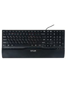 Клавиатура K1882 черная Ultra Slim ММ USB 6938820410546 Delux