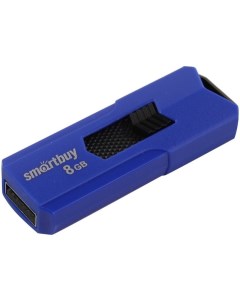Накопитель USB 2 0 8GB SB8GBST B Stream голубой Smartbuy