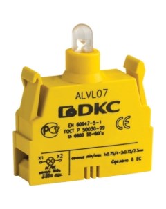 Блок ALVL24 контактный с клеммными зажимами под винт со светодиодом на 24В Quadro Dkc