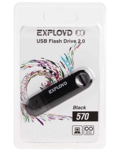 Накопитель USB 2 0 4GB 570 чёрный Exployd