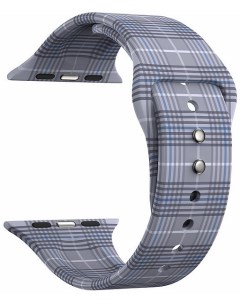 Ремешок на руку Urban DSJ 10 207A 44 силиконовый для Apple Watch 42 44 mm gray plaid Lyambda