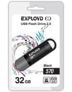 Накопитель USB 2 0 32GB 570 чёрный Exployd