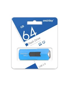 Накопитель USB 2 0 64GB SB64GBST B Stream синий Smartbuy