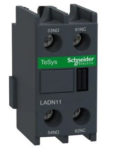 Контакт LADN11 дополнительный фронтальный 1НО 1НЗ для контакторов cерии D Schneider electric