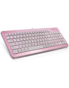 Клавиатура K1500 розово белая Ultra Slim ММ USB 6938820410843 Delux