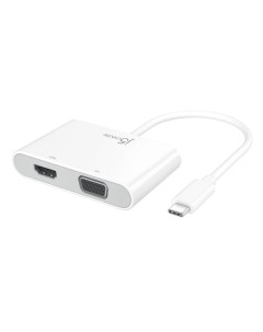 Адаптер JCA175 USB C to HDMI VGA Adapter with USB 3 0 Power Delivery J5create