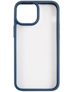 Чехол US BH768 УТ000028115 пластиковый прозрачный для iPhone 13 mini с цветным силиконовым краем син Usams