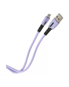 Кабель интерфейсный SJ432 УТ000021051 USB micro USB с индикатором 1м силиконовый фиолетовый SJ432USB Usams