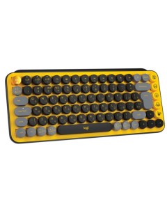 Клавиатура POP Keys 920 010716 USB 85 клавиш жёлто чёрная Logitech