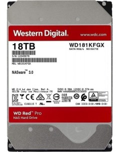 Жесткий диск 18TB SATA 6Gb s WD181KFGX WD Red Pro NAS 3 5 7200RPM 512MB Western digital