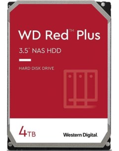 Жесткий диск 4TB SATA 6Gb s WD40EFZX WD Red Plus 3 5 5400rpm 64MB Western digital