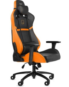 Кресло игровое SG чёрно оранжевое карбон экокожа алькантара регулируемый угол наклона механизм качан Warp