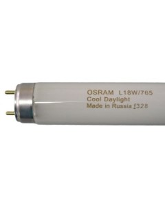 Лампа люминесцентная L 18W 765 G13 18Вт T8 6500К смол OSRAM Ledvance