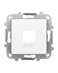 Накладка 2CLA858500A1101 для механизмов зарядного устройства USB арт 8185 альпийский белый Abb