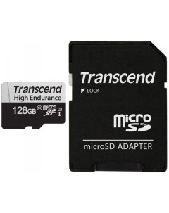 Карта памяти MicroSDXC 128GB TS128GUSD350V Class 10 UHS I U1 High Endurance SD адаптер R W 100 45 MB Transcend