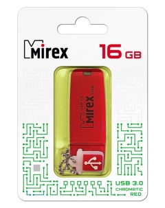 Накопитель USB 3 0 16GB Chromatic 13600 FM3СHR16 красный Mirex