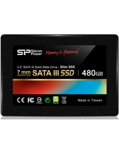 Накопитель SSD 2 5 SP480GBSS3S55S25 Slim S55 480GB SATA 6Gb s 560 530MB s MTBF 1 5M NCQ Silicon power