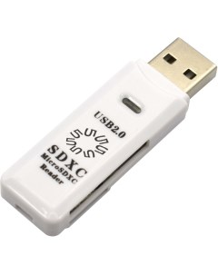 Карт ридер RE2 100WH USB2 0 SD TF USB white 5bites