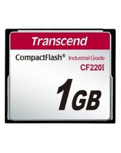 Промышленная карта памяти CompactFlash 1GB TS1GCF220I Industrial High Speed 220X Transcend