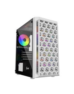 Корпус mATX Mistral Micro T3W CMIMTW L3 белый без БП боковая панель из закаленного стекла USB 3 0 2  Powercase