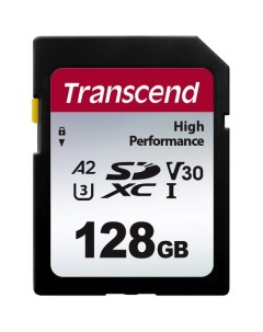Карта памяти 128GB TS128GSDC330S SDXC 330S A2 V30 U3 Class 10 Transcend