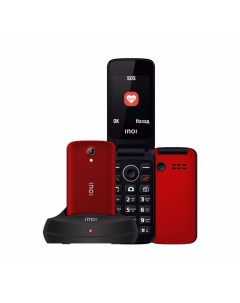 Мобильный телефон 247B Red с док станцией Inoi