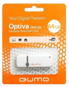 Накопитель USB 2 0 16GB QM16GUD OP2 white Optiva 02 белый Qumo