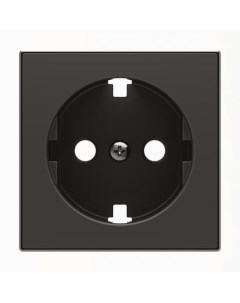 Накладка 2CLA858890A1501 для розетки SCHUKO с плоской поверхностью чёрный бархат Abb