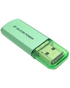 Накопитель USB 2 0 8GB Helios 101 SP008GBUF2101V1N зеленый Silicon power
