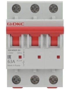 Выключатель нагрузки MD63P 340 модульный 3P 40А YON Dkc