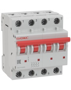 Автоматический выключатель модульный MD63 4C16 10 4P 16А C 10kA YON Dkc
