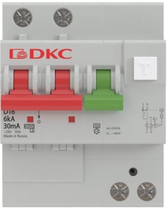 Автоматический выключатель дифф тока АВДТ MDV63 22C10 A 6kA тип характеристики C 1P N 10A тип A 4 мо Dkc