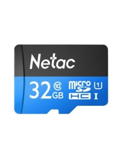 Карта памяти MicroSDHC 32GB NT02P500STN 032G S без SD адаптера 80MB s Netac