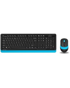 Клавиатура и мышь Wireless FG1010 BLUE черно синие USB A4tech