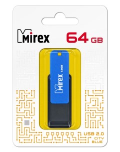 Накопитель USB 2 0 64GB CITY 13600 FMUCIB64 синий ecopack Mirex