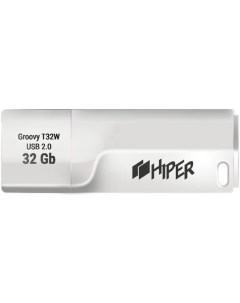 Накопитель USB 2 0 32GB Groovy T32W белый Hiper