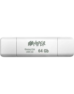 Накопитель USB 3 0 64GB Groovy С64 HI USBOTG64GBU787W белый Hiper