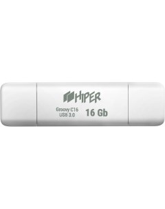Накопитель USB 3 0 16GB Groovy С16 HI USBOTG16GBU787W белый Hiper