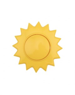 Выключатель KR 78 0617 одноклавишный HAPPY Солнце скрытой установки желтый Kranz