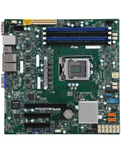 Материнская плата mATX MBD X11SSH LN4F B LGA1151 C236 4 DDR4 2400 8 SATA 6G RAID 2 M 2 3 PCIE 4 Glan Supermicro