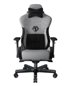 Кресло игровое T Pro 2 текстиль до 200 кг алюминиевая крестовина механизм качания поясничный упор се Anda seat