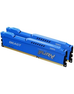 Модуль памяти DDR3 16GB 2 8GB KF316C10BK2 16 Beast Blue 1600MHz CL10 2RX8 1 5V 240 pin 4Gbit Kingston fury